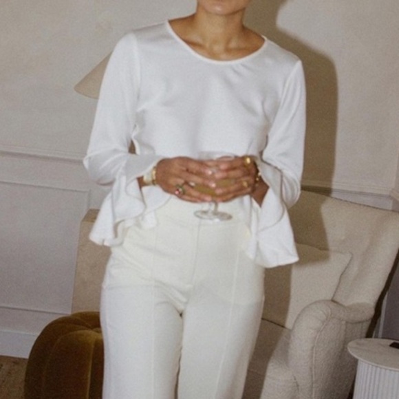 Crew winter garden top in ivory size S - Picture 2 of 6